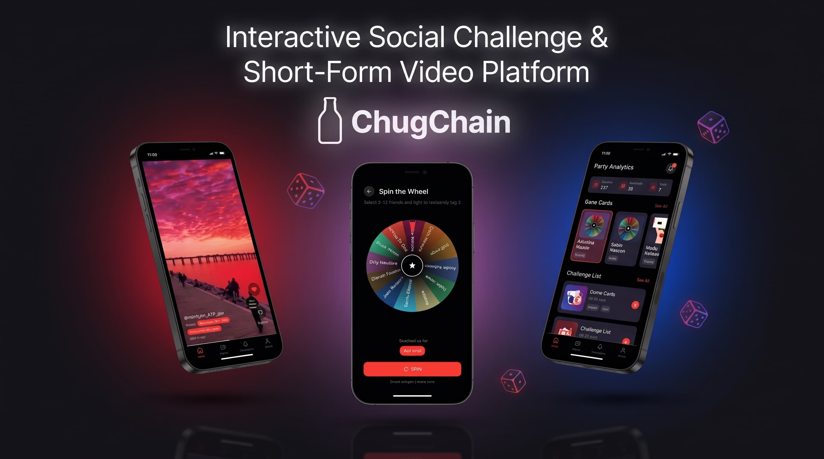 ChugChain – Interactive Social Challenge & Short-Form Video Platform