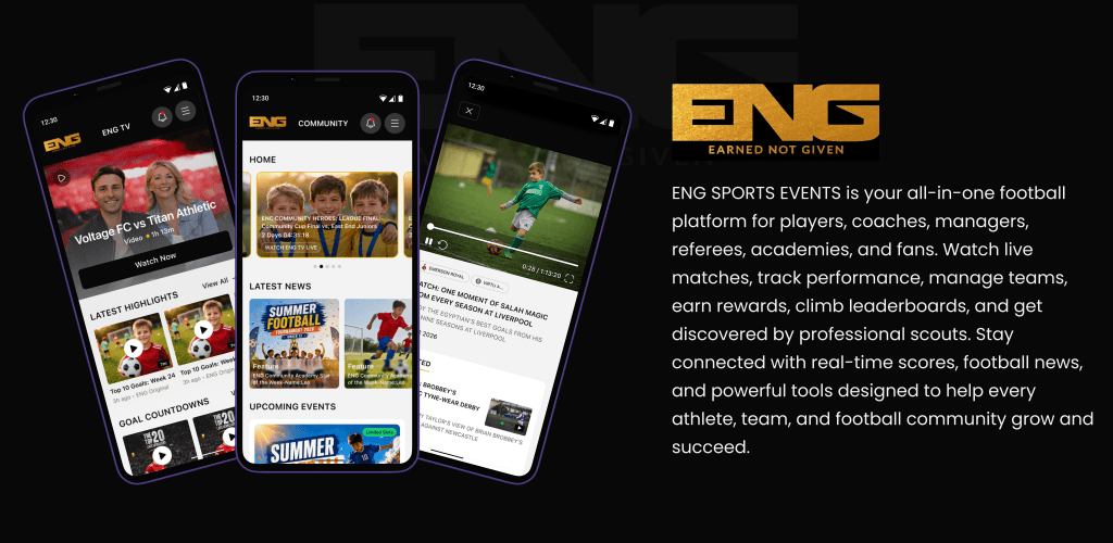 ENG Sports: Football League Management & Marketplace Platform